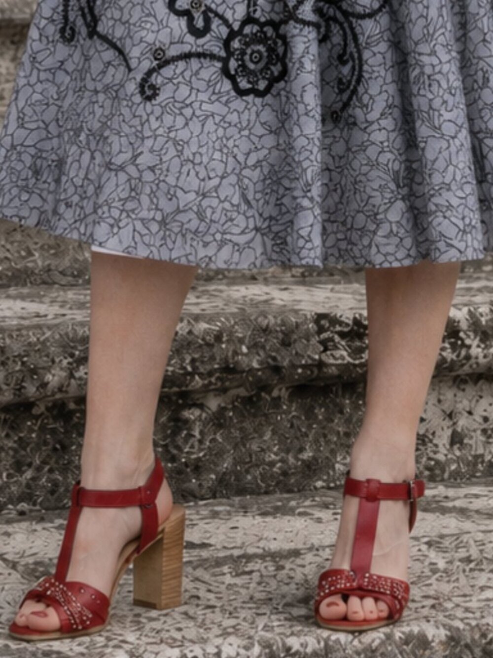 Laura Bellariva Italian Leather Red Heels